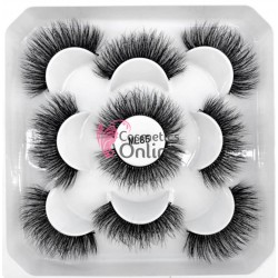 Gene false tip banda 5 perechi Amelie 3D Luxury Reutilizabile Cod ML85 + 1 Pigment Make-up Cadou 